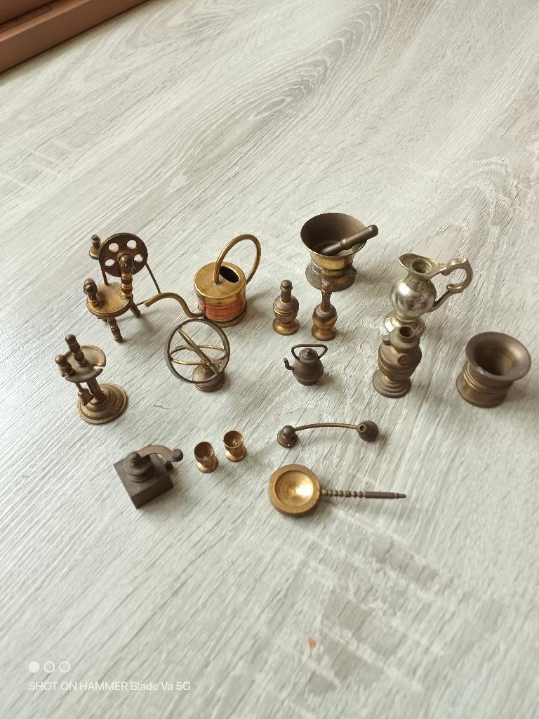 Koperen miniatuur beeldjes, Ophalen of Verzenden, Zo goed als nieuw