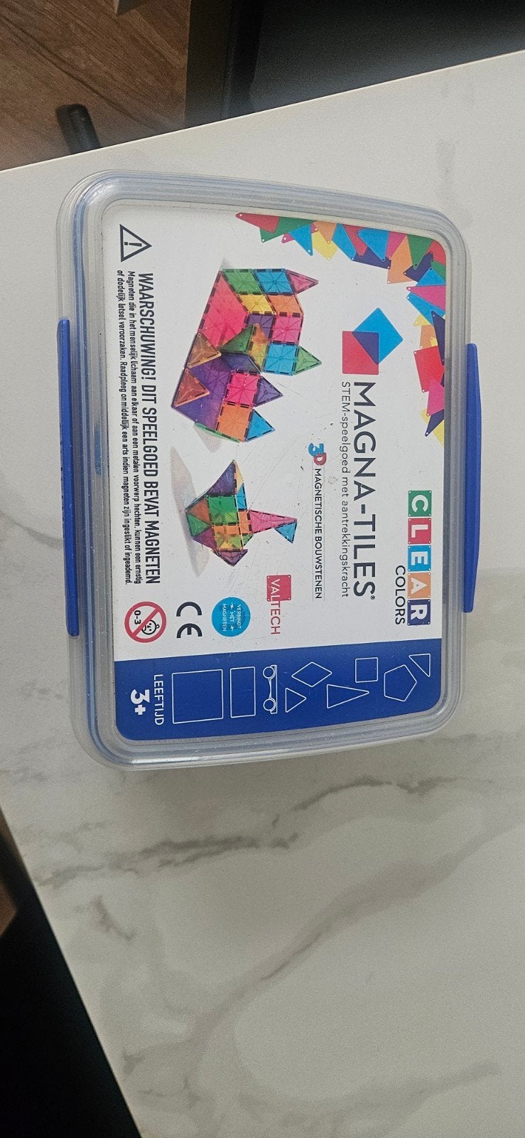 Magna-Tiles Clear Colors Magnetisch Bouwspeelgoed, Ophalen of Verzenden, Zo goed als nieuw