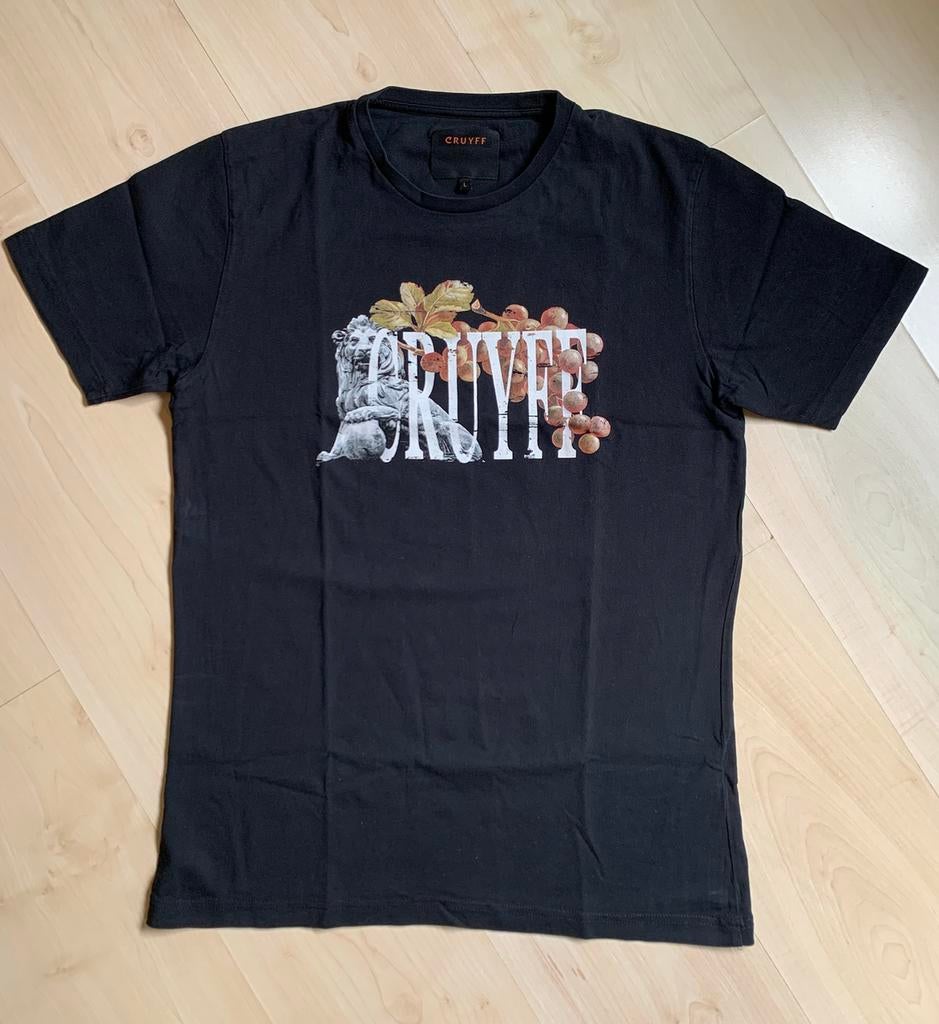 Cruyff T-Shirt, Ophalen of Verzenden, Zo goed als nieuw, Maat 52/54 (L), Zwart