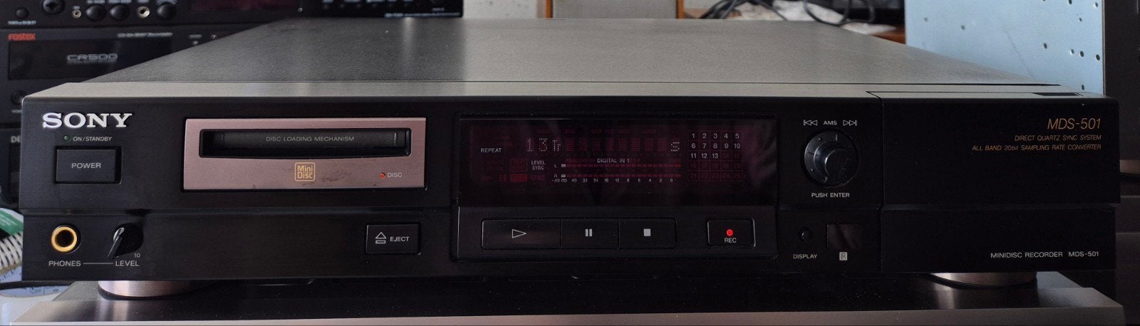 Sony MDS-501 Minidisc Recorder - Uitstekende Staat, Ophalen of Verzenden, Minidisc-recorder
