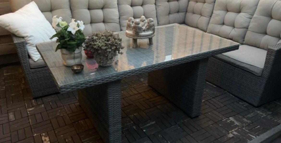Ibiza lounge tuintafel, Ophalen of Verzenden, Zo goed als nieuw, Aluminium