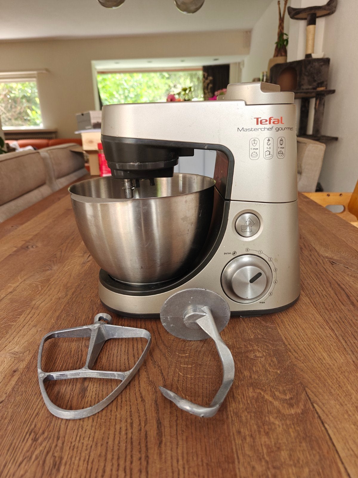 Tefal Masterchef Gourmet mixer/keukenmachine, 4 liter of meer, Ophalen, Gebruikt, 3 snelheden of meer