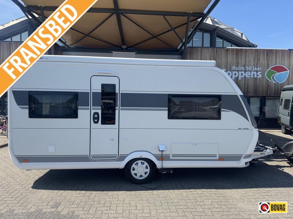 Hobby De Luxe 460 UFE 2025 Mover,Airco,Luifel!!, Standaardzit, Bedrijf, 4 tot 5 meter, Schokbreker