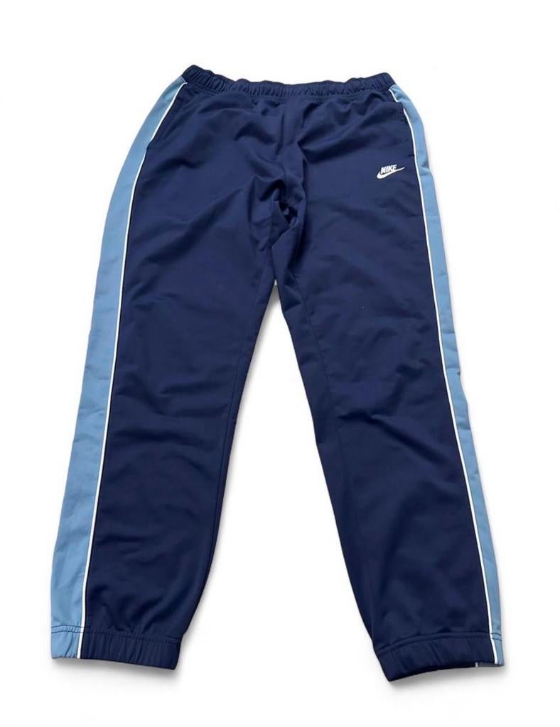 Nike Track Pants XL Navy Blauw Zijstreep Joggers Y2K, Blauw, Maat 56/58 (XL), Ophalen of Verzenden, Gedragen