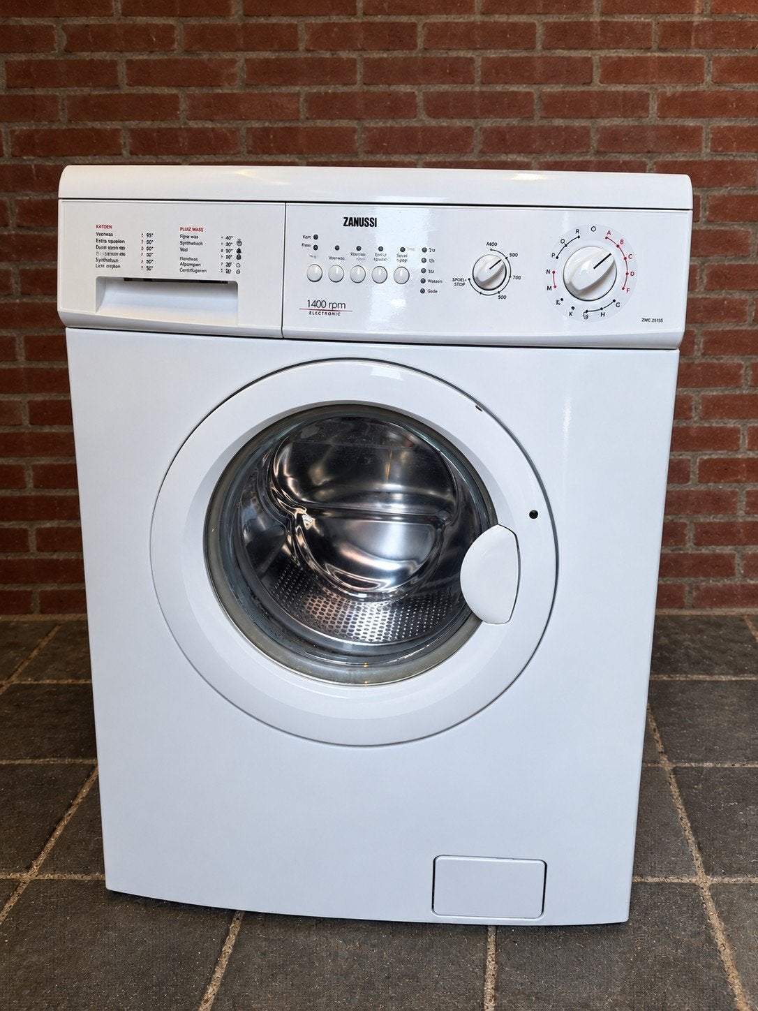 Zanussi wasmachine 1400 rpm - Wit, Witgoed en Apparatuur, 6 tot 8 kg, Ophalen, Gebruikt, 85 tot 90 cm