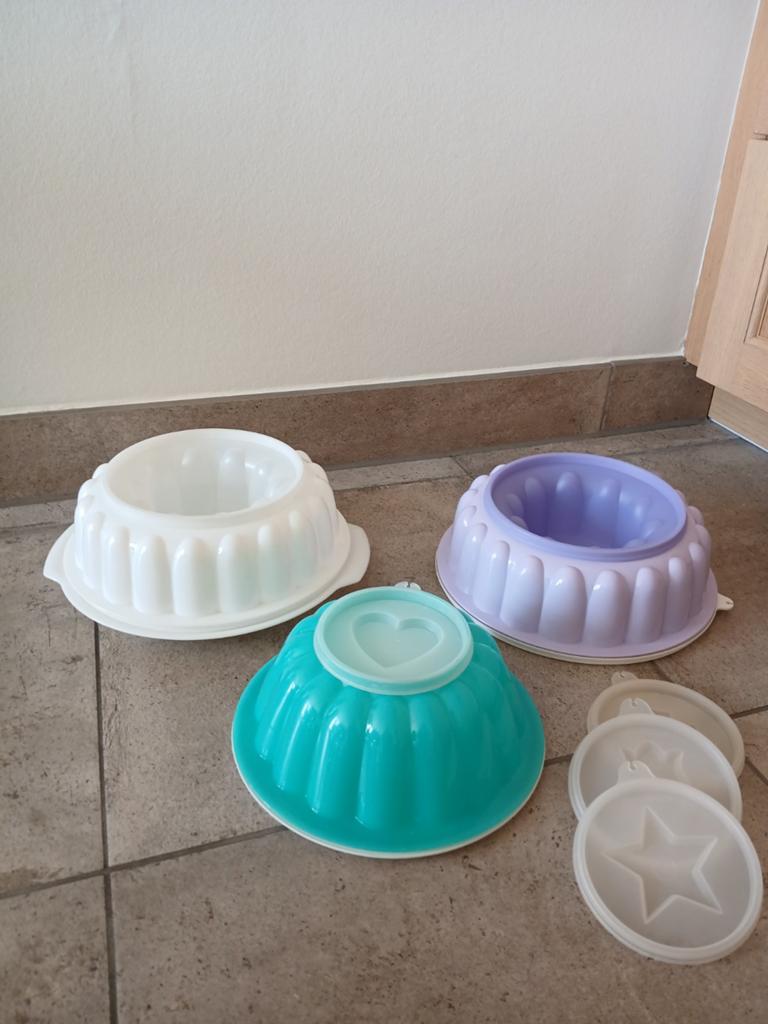 Tupperware puddingvorm/vliegende schotel/rijstvorm/gastronoo, Ophalen of Verzenden, Zo goed als nieuw, Groen, Overige typen