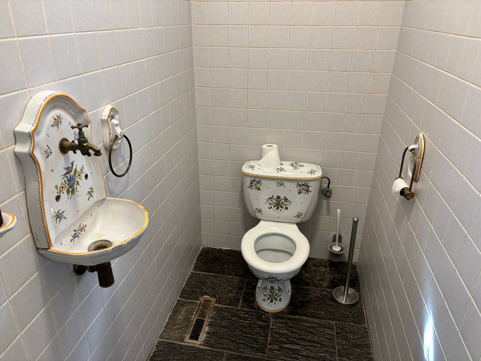 Klassiek sanitair Frans aardewerk Maurice Herbeau Lille WC, Ophalen, Gebruikt, Toilet