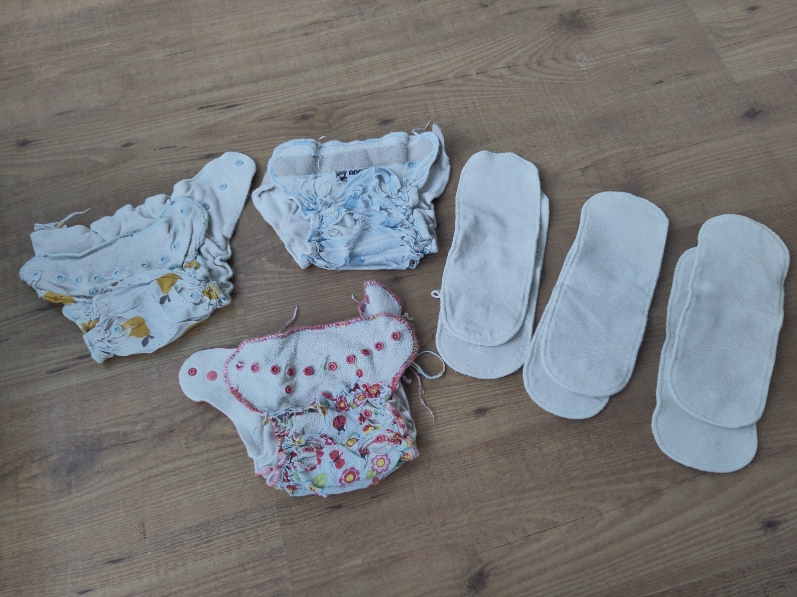Wasbare nachtluiers Anavy - Set van 3 met 2 inleggers, Ophalen of Verzenden, Gebruikt