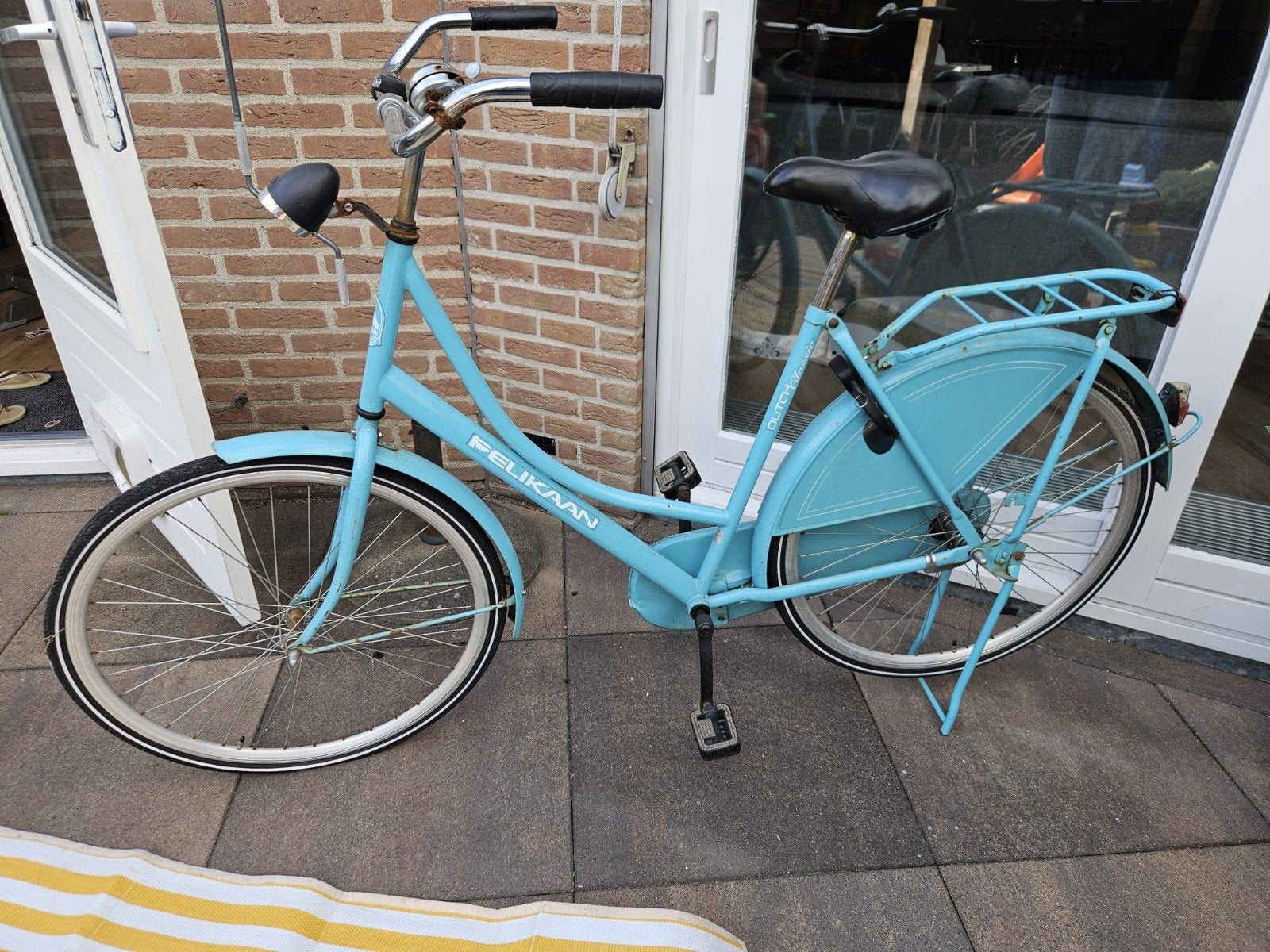 Omafiets Pelikaan, Ophalen, Gebruikt, Terugtraprem, Pelikaan