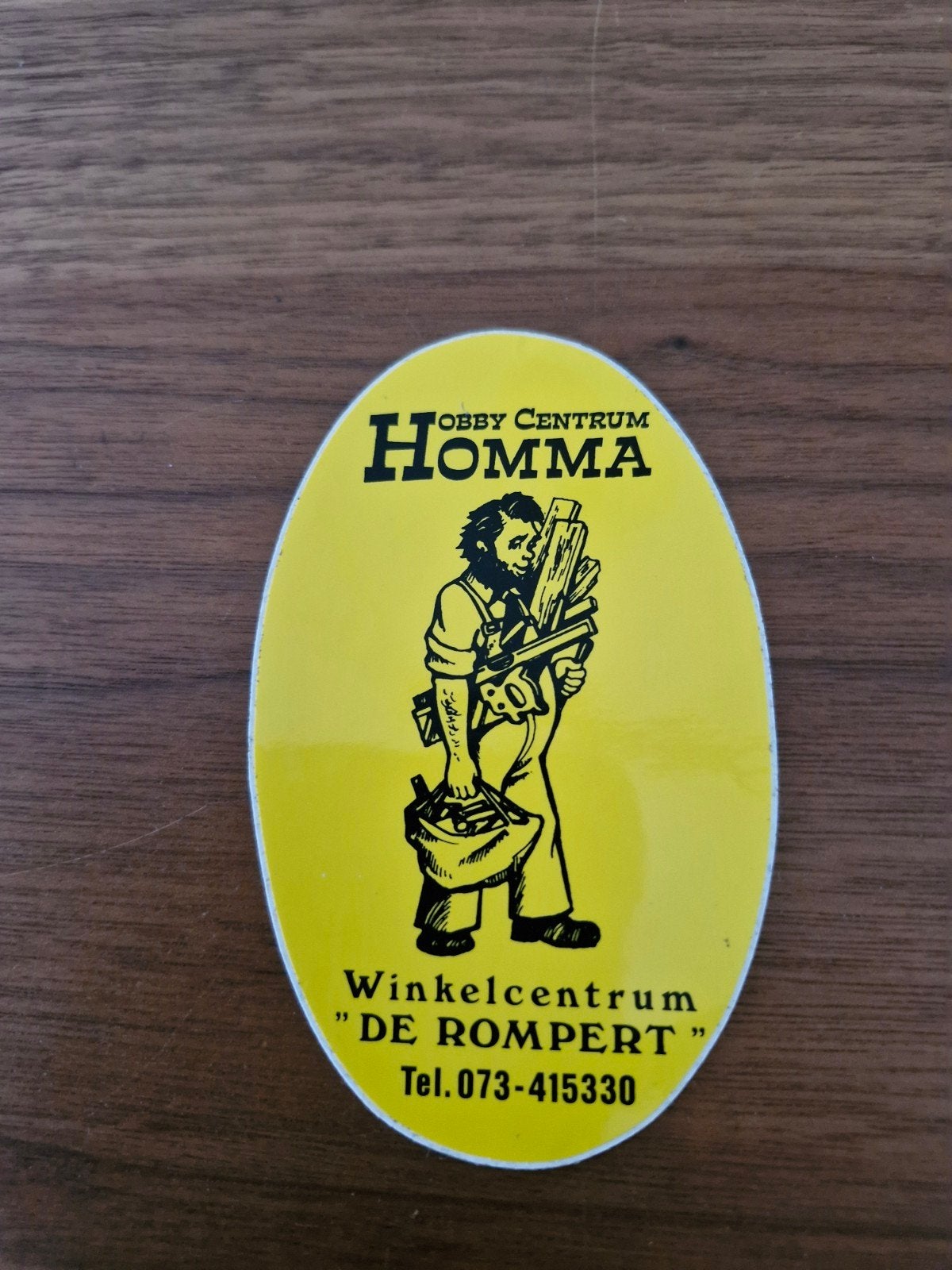 10735 Homma Hobby Centrum Sticker - Winkelcentrum De Rompe, Ophalen of Verzenden, Zo goed als nieuw, Bedrijf of Vereniging