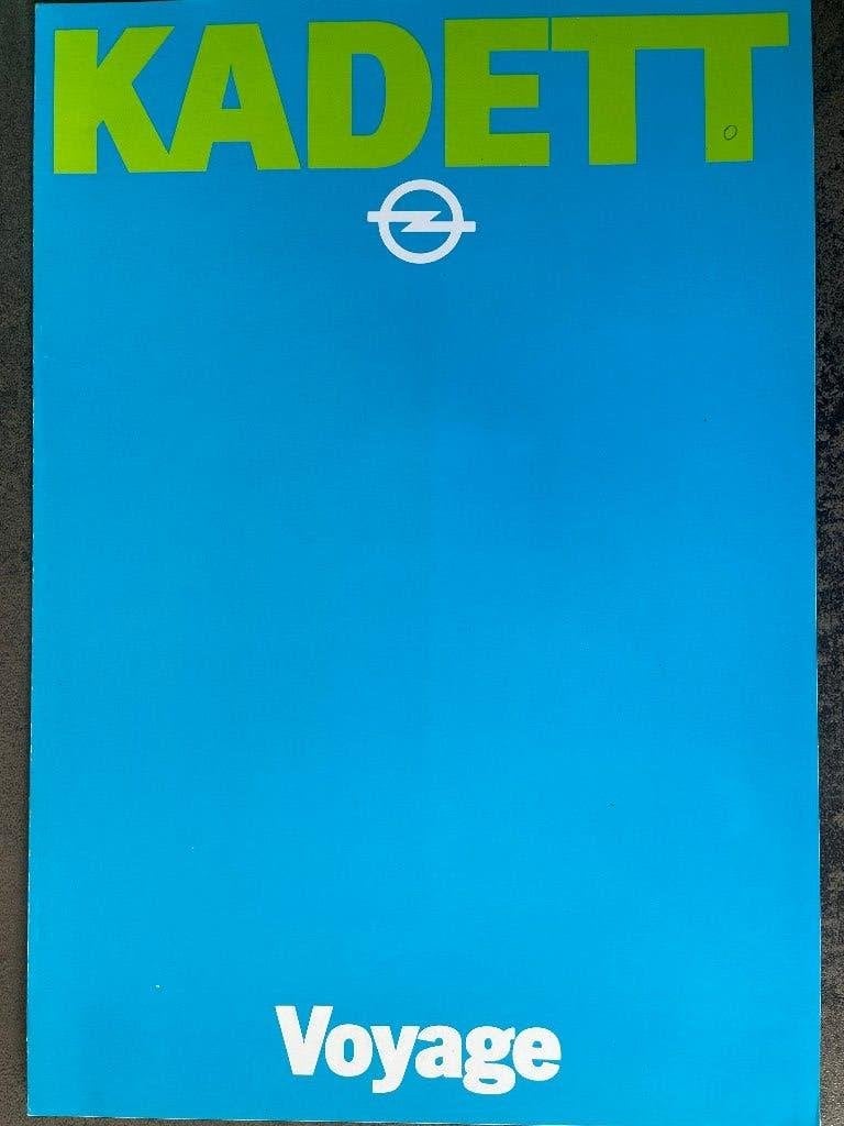Folder van Opel Kadett Voyage, gedrukt sep. 1980, Ophalen of Verzenden, Nieuw, Opel