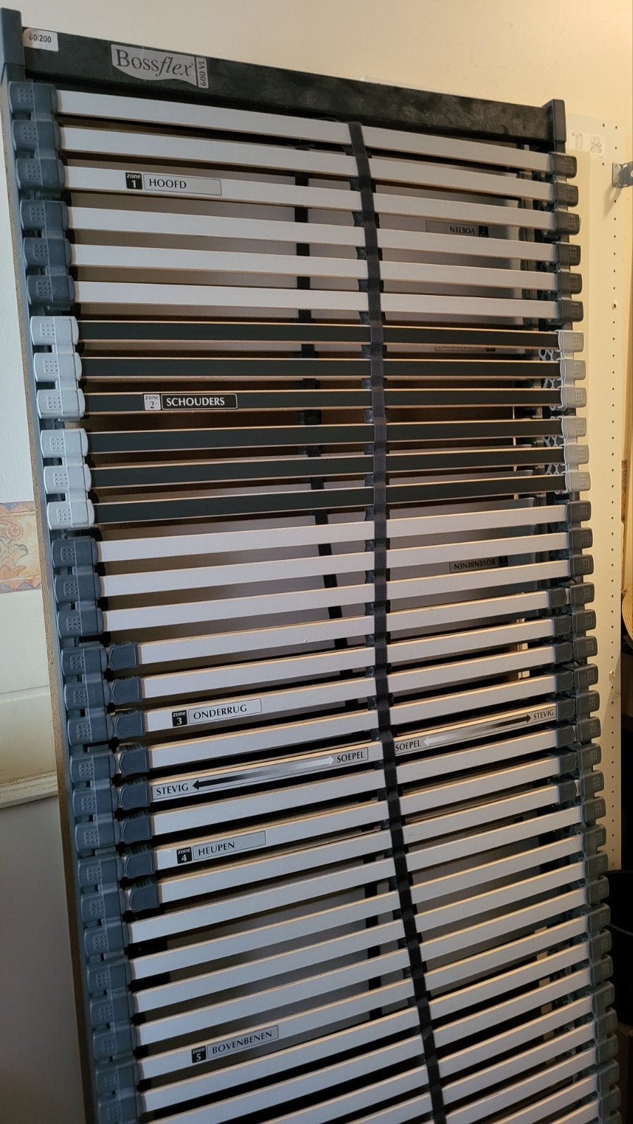 Bossflex 600VL lattenbodem twee stuks, Ophalen, Tweepersoons, Zo goed als nieuw, 80 cm