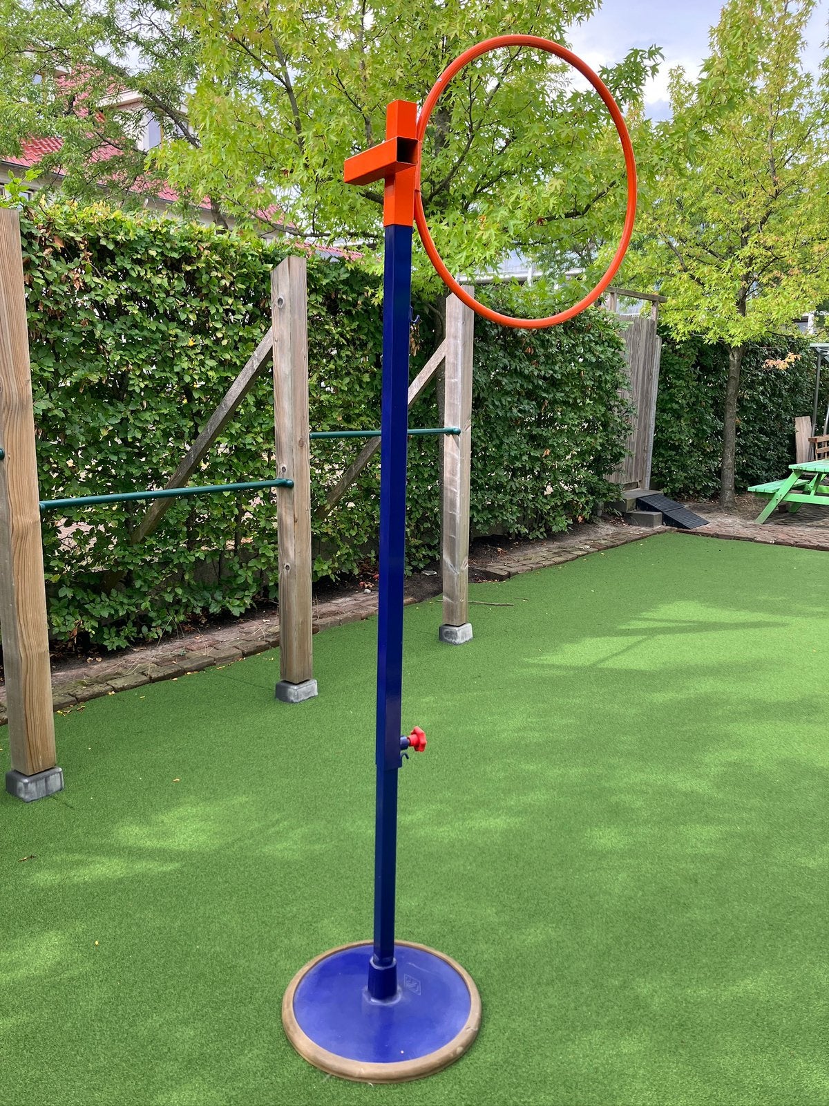 Nijha verstelbare basketbalring / sportpaal op voet, Ophalen, Zo goed als nieuw, Ring, Bord of Paal