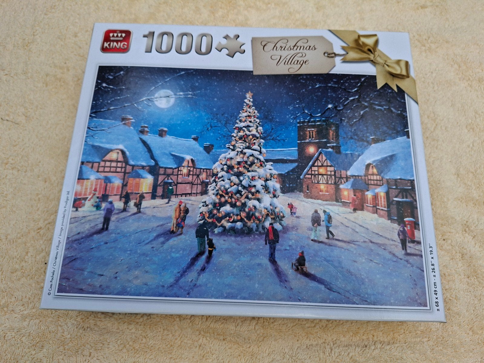 Puzzel Christmas village, Ophalen of Verzenden, 500 t/m 1500 stukjes, Zo goed als nieuw, Legpuzzel