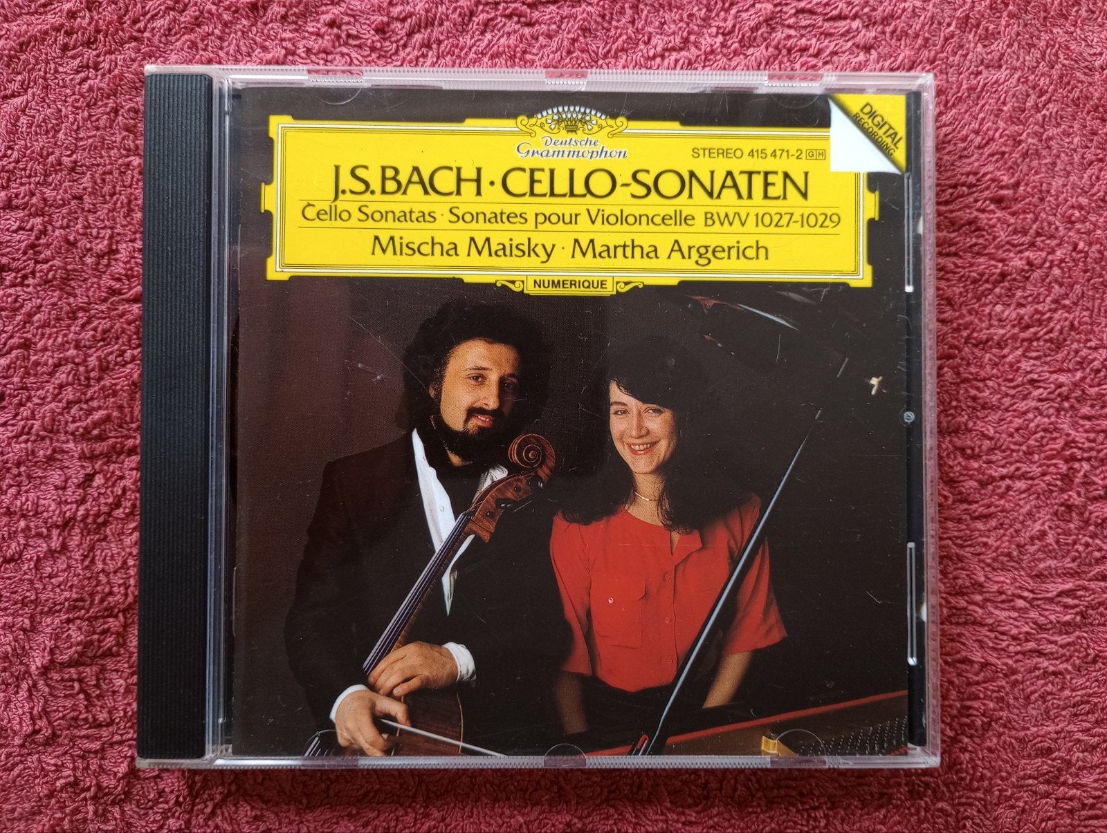 Bach Cello Sonaten - Mischa Maisky & Martha Argerich, Ophalen of Verzenden, Kamermuziek, Gebruikt, Barok