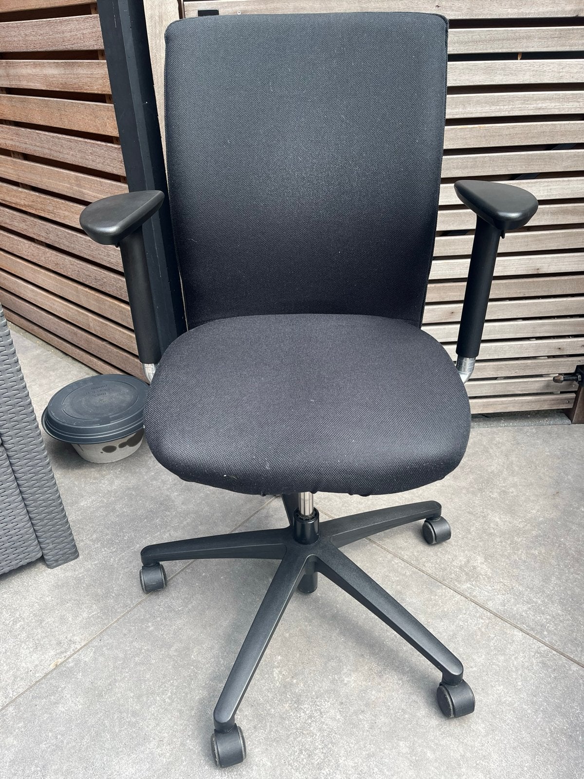Klober bureaustoel - Zwart, ergonomisch en gebruikt, Huis en Inrichting, Bureaustoelen, Ophalen, Gebruikt, Zwart, Bureaustoel