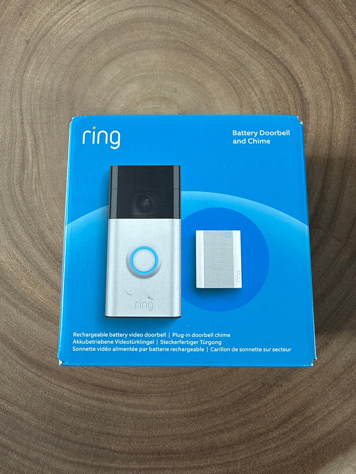Ring Batterij Videodeurbel Plus met Chime, Ophalen, Nieuw, Zwart, Kunststof
