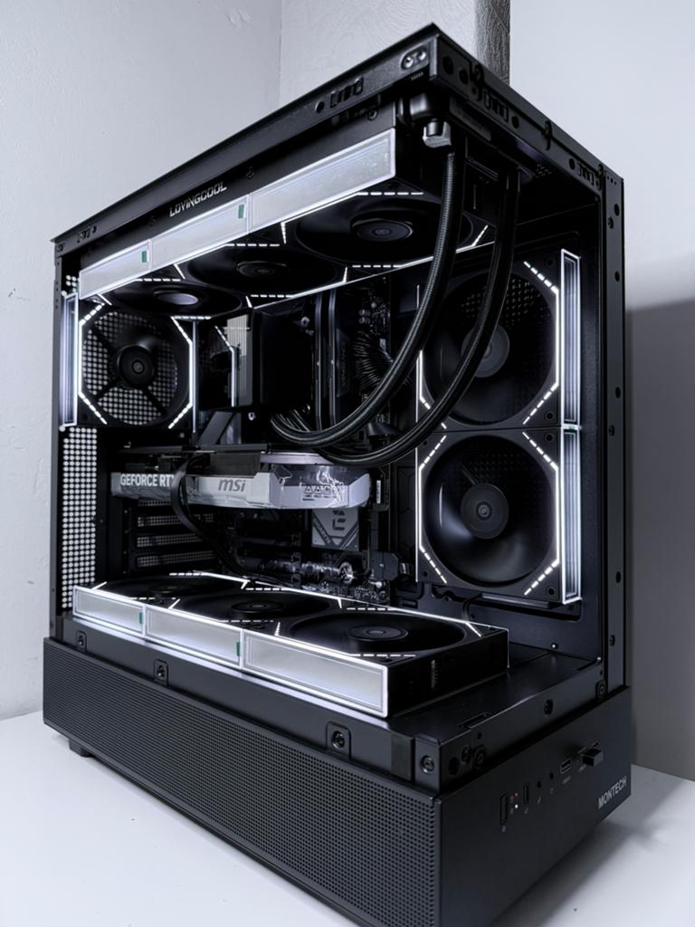 Game Pc | Ryzen 5 9600x | RTX 5070 | 32GB DDR5 | 1TB NIEUW!, Met monitor, 32 GB, RTX 5090 5080 5070 4090 4080 4070 TI super 3090 9060xt black
