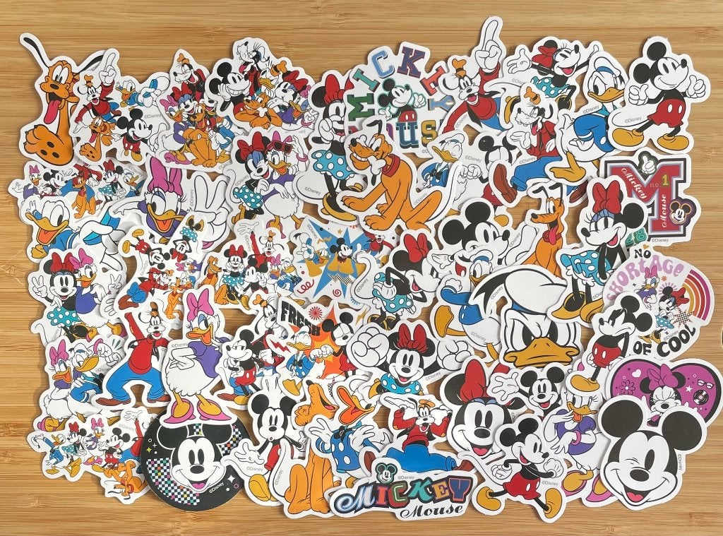 Disney thema Minni, Mickey, Donald, Katrien, Goofy stickers, Verzenden, Nieuw, Meerdere stickers