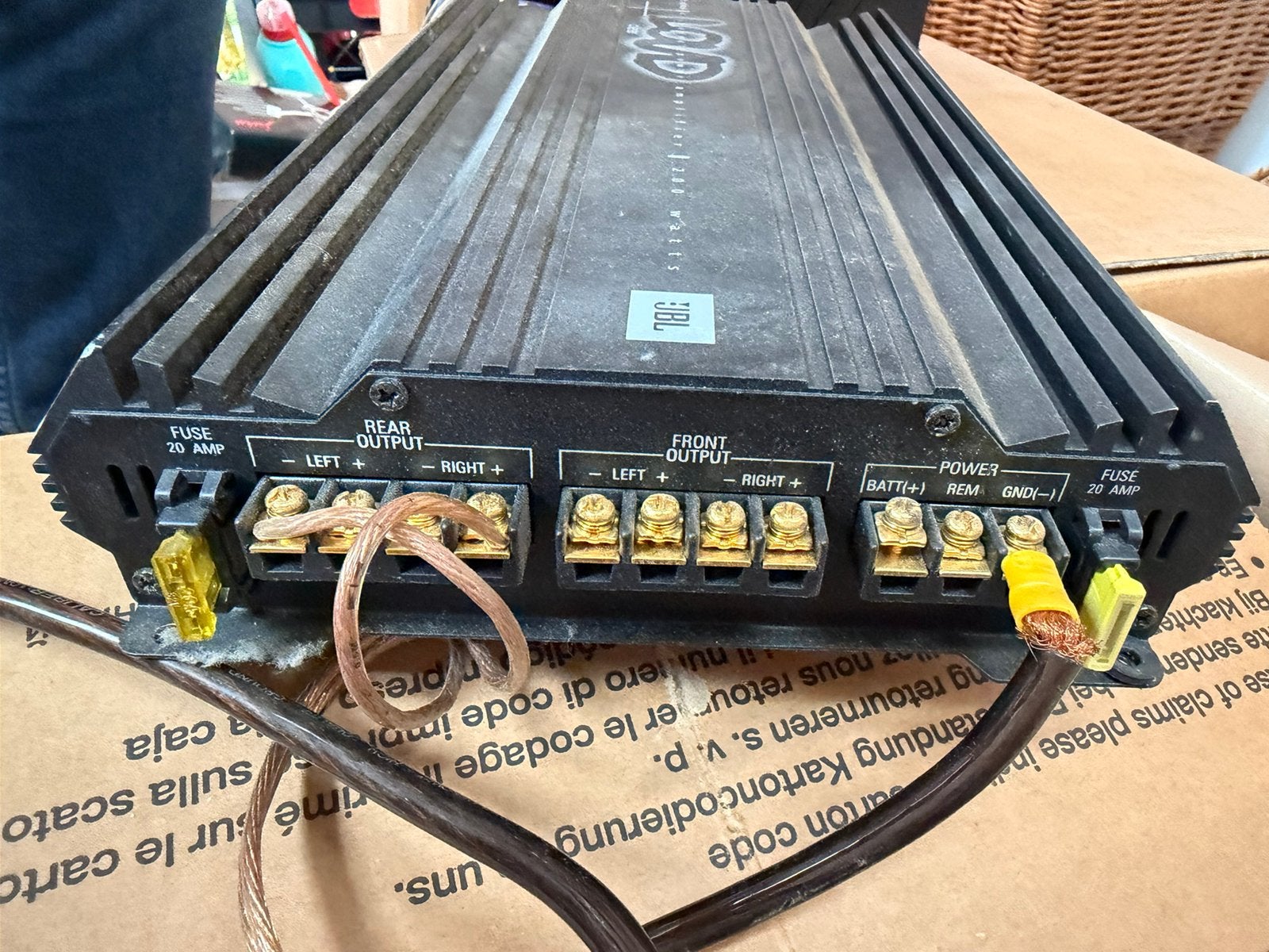 Jbl auto versterker, Ophalen, Zo goed als nieuw