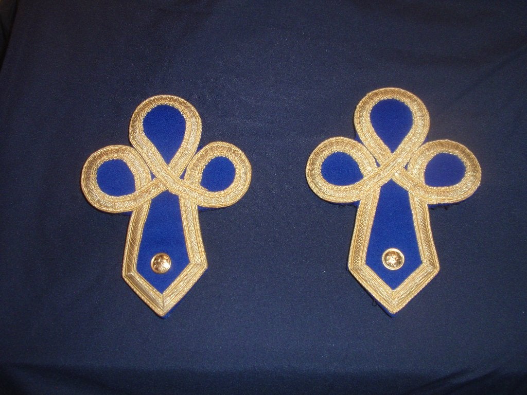Prachtige met de handgemaakte klaverblad epauletten 75,-, Verzamelen, Ophalen, Luchtmacht, Nederland, Embleem of Badge