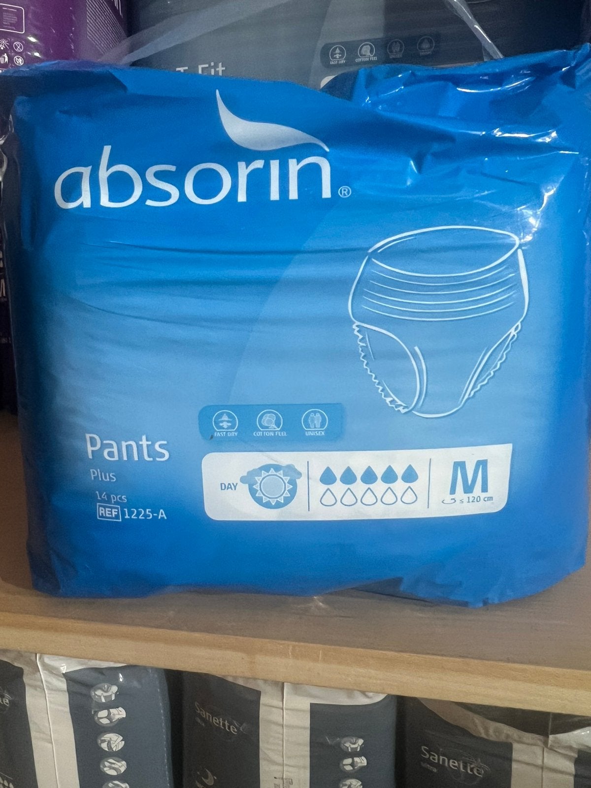Absorin Pants plus M, Diversen, Verpleegmiddelen, Ophalen of Verzenden, Zo goed als nieuw