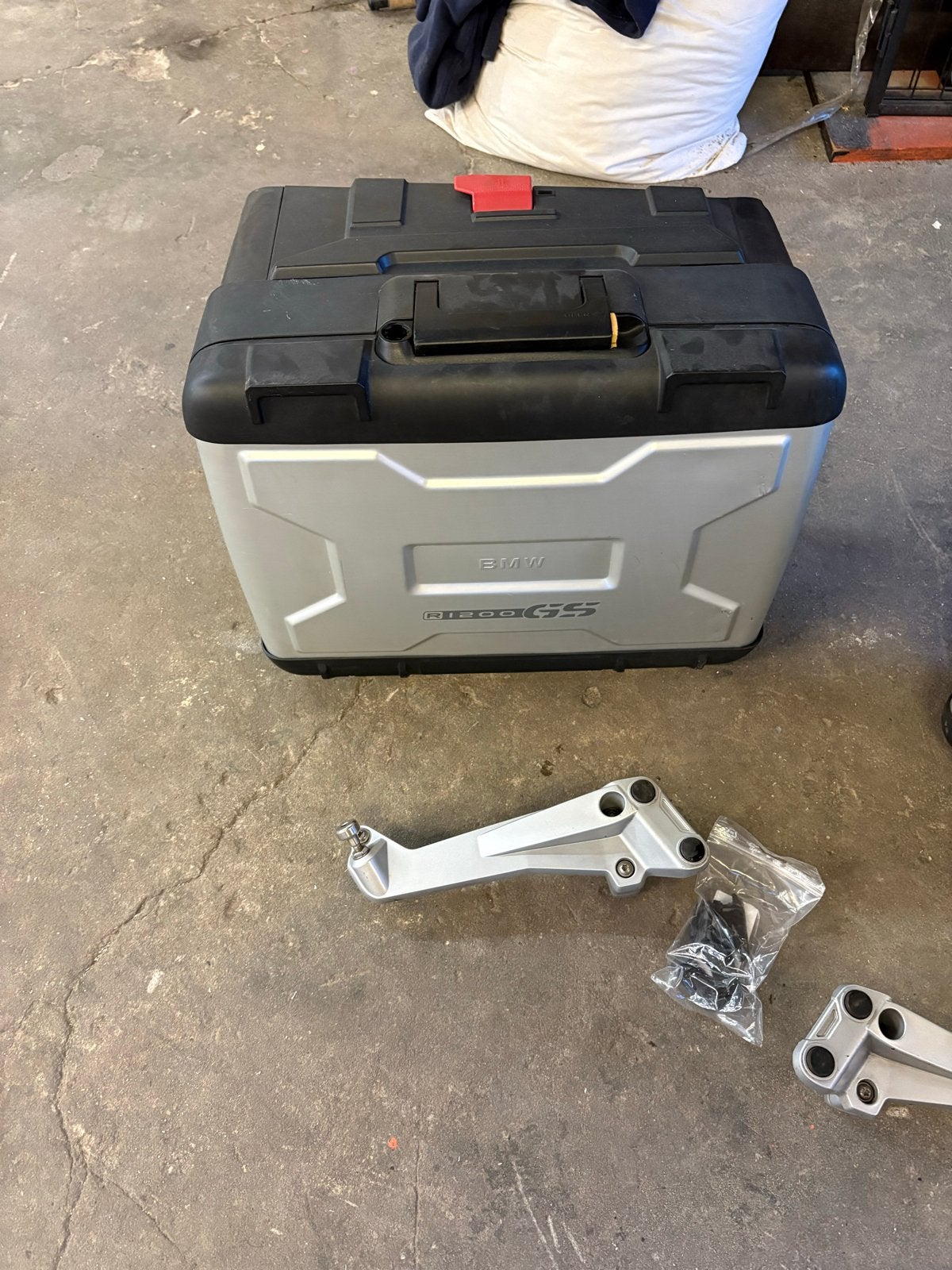 BMW R1200 GS vario zijkoffers met Bevestigingsbeugel, Ophalen, Gebruikt