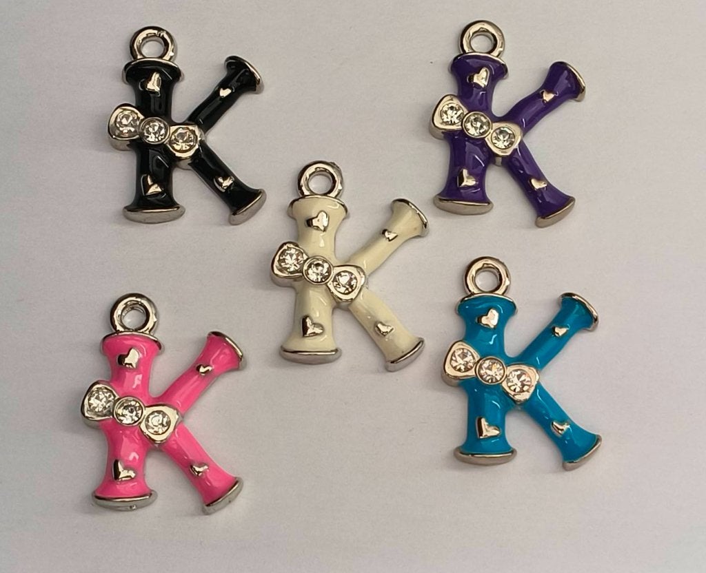 Metalen letter K, Overige thema's, Nieuw, Knutselmateriaal, Meerkleurig