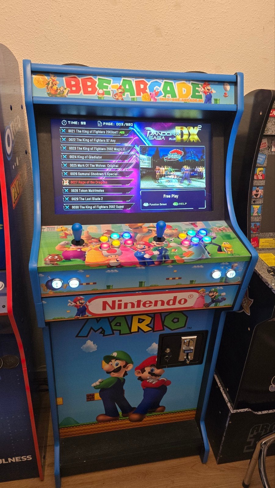 Super Mooie Super Mario Arcade Kast met 9800 spellen!, Ophalen, Zo goed als nieuw