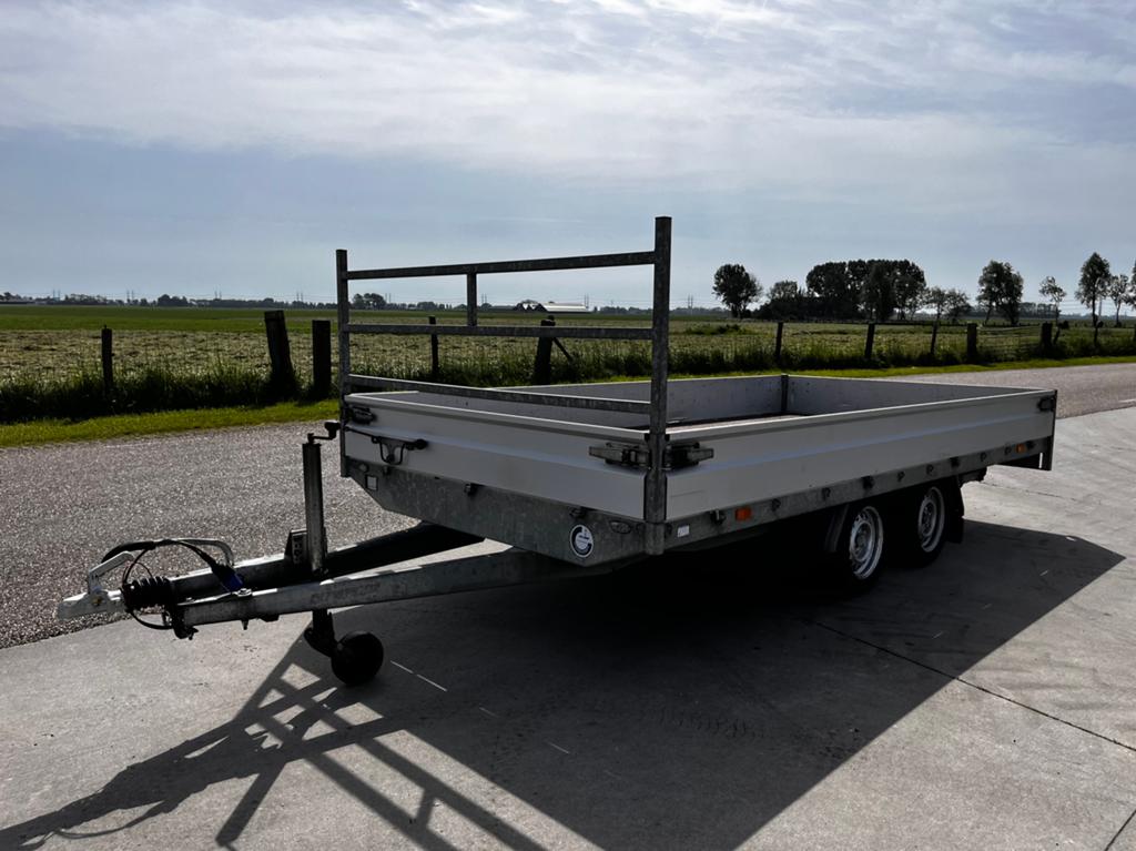 Hapert azure plateau aanhanger 400x200 2700kg tandemas, Ophalen, Gebruikt