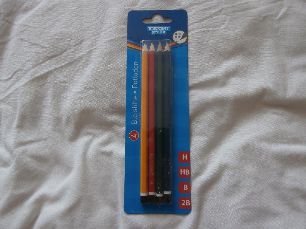 potlood potloden 2b h hb b Toppoint Stylex 18 cm tekenen, Ophalen of Verzenden, Nieuw