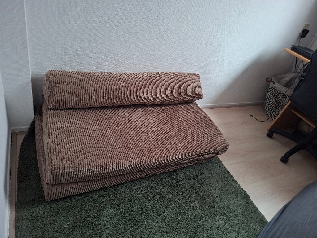 Slaapbankje, Ophalen, Gebruikt, Bruin, 190 cm of minder