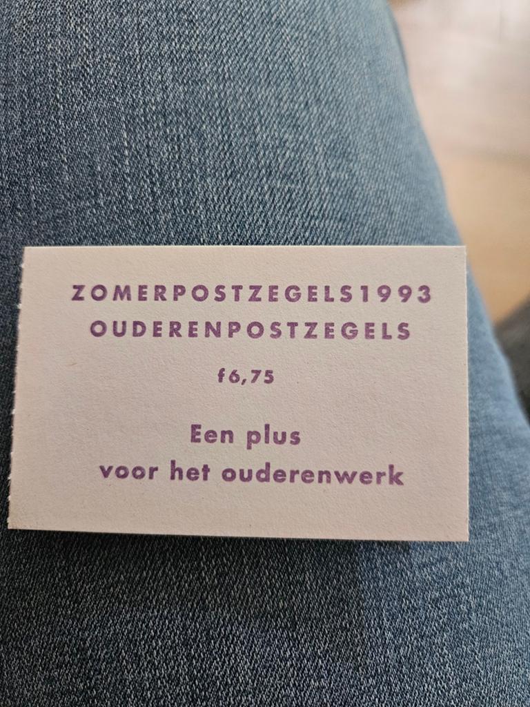 Zomerpostzegels 1993 Ouderenpostzegels - Perfecte Staat, Ophalen of Verzenden, Na 1940, Postfris
