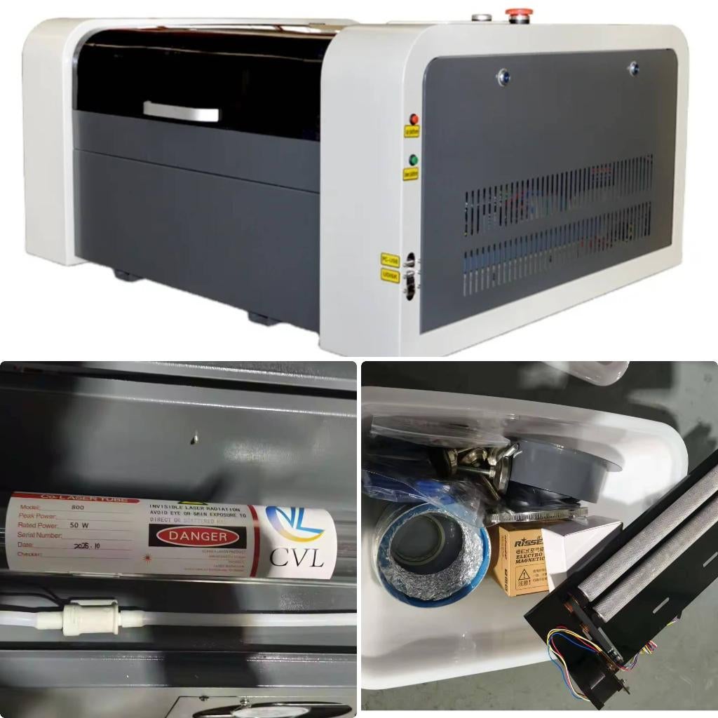 VOIERN 5040 CO2 Lasergraveermachine 50W – Snijden & Graveren, Hobby en Vrije tijd, Ophalen, Nieuw, Overige merken, Machine