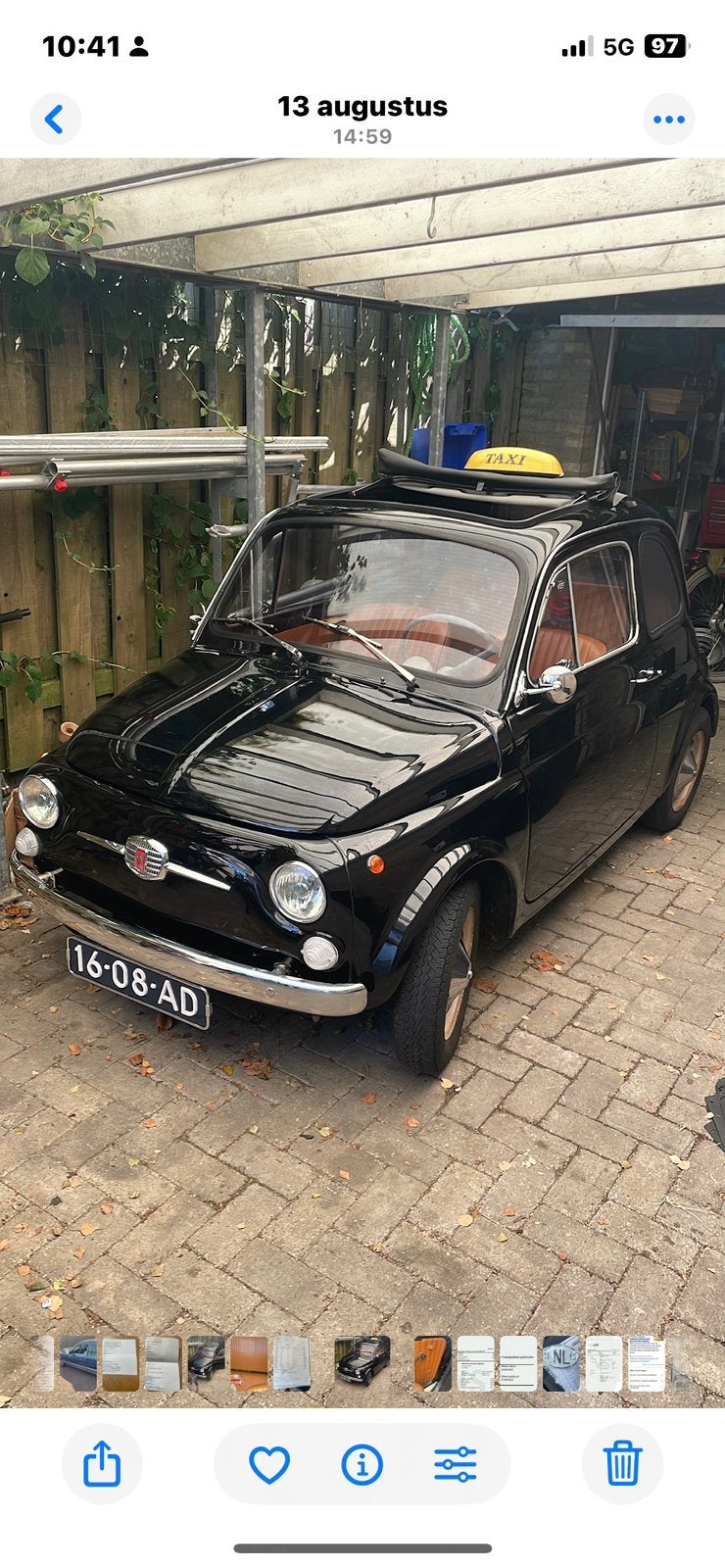 Foto 11 van Fiat 500 0.5 Nuova 1965 oldtimer. evt inruil mogelijk