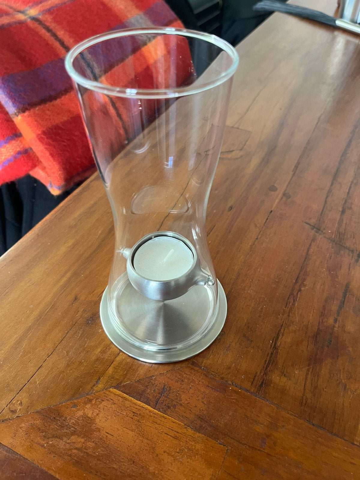 Nette Georg Jensen Loop waxinelichthouder, 19 cm, Gebruikt, Overige merken, Waxinelichthouder