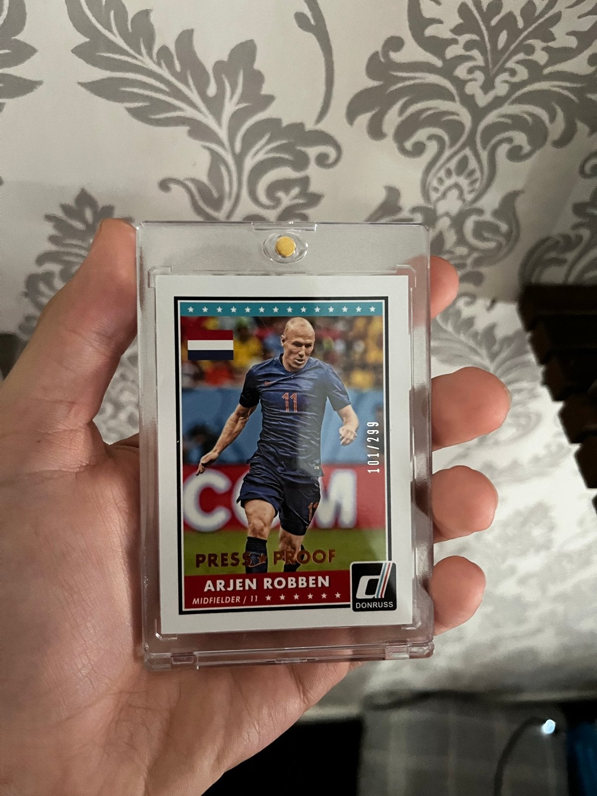 Panini Donruss 2015 Arjen Robben /299 Voetbalkaart, Ophalen of Verzenden, Zo goed als nieuw, Buitenlandse clubs, Spelerskaart