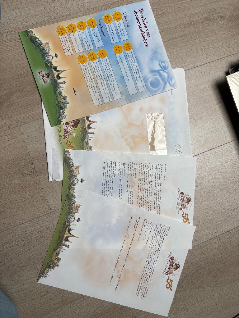 Efteling - Abonnement 55 jaar, Ophalen of Verzenden, Overige typen