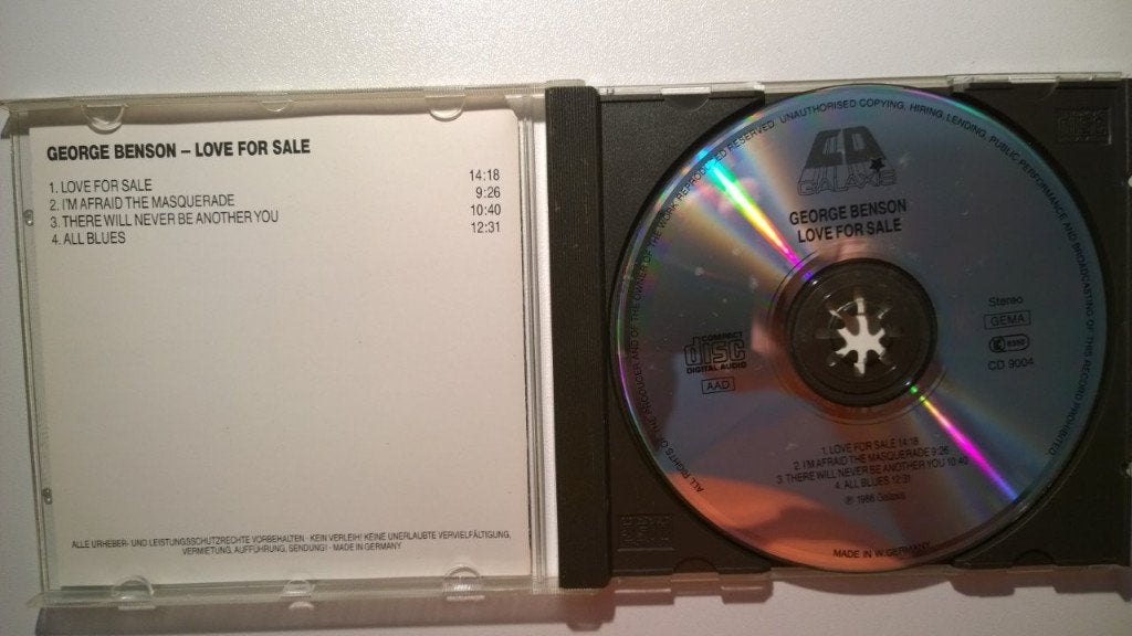George Benson - Love For Sale, Cd's en Dvd's, Cd's | Jazz en Blues, Ophalen of Verzenden, Zo goed als nieuw, Blues, Album