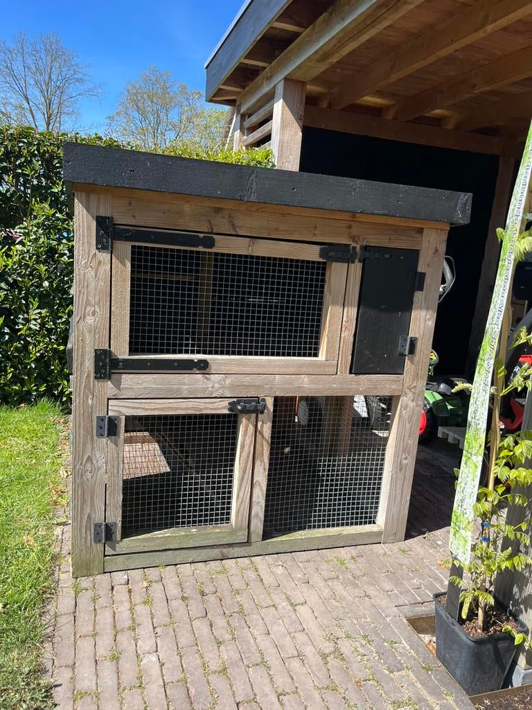 Leuk konijnen of kippen hok! Perfecte staat, Ophalen of Verzenden, 90 cm of meer, Hok, 110 cm of meer