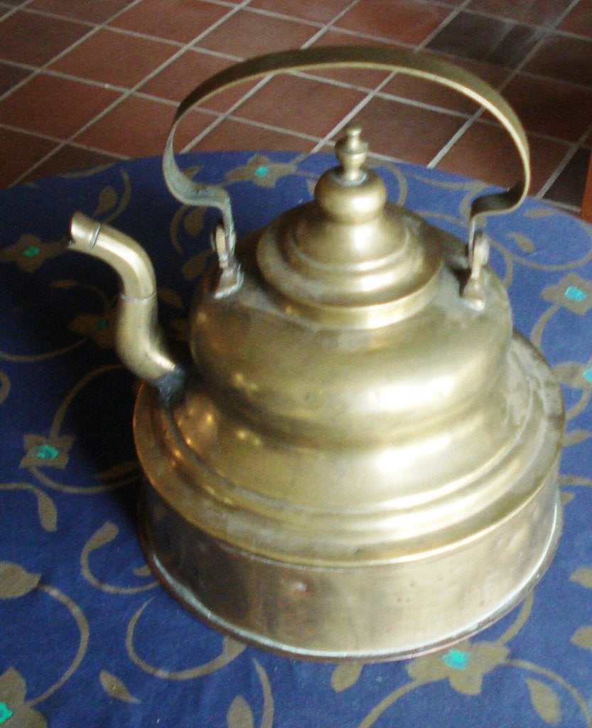 Grote messing  wasketel  ., Ophalen of Verzenden, Koper