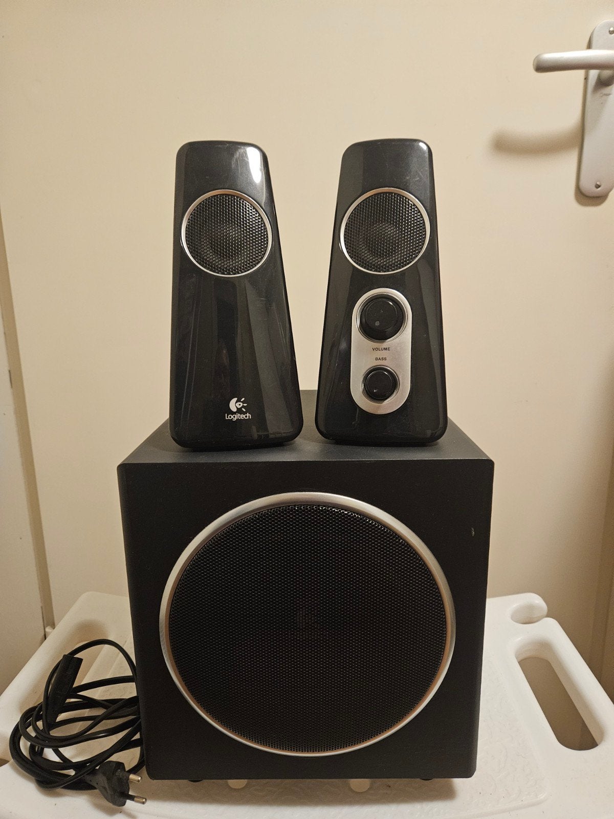 Logitech Z 523  2.1 speakerset, Computers en Software, Ophalen of Verzenden, Gebruikt, Audiokanaal 2.1, Logitech