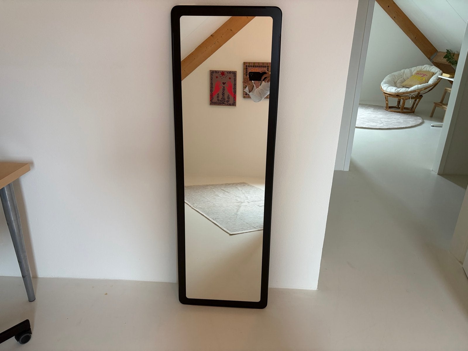 Stijlvolle Spiegel 45 x 140 cm, Huis en Inrichting, Woonaccessoires | Spiegels, Ophalen, Minder dan 50 cm, 100 tot 150 cm, Zo goed als nieuw