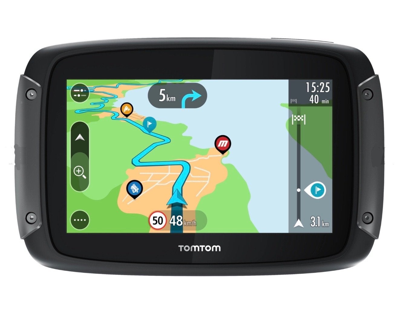 TomTom Rider 550 Motornavigatie met Accessoires, Ophalen, Zo goed als nieuw