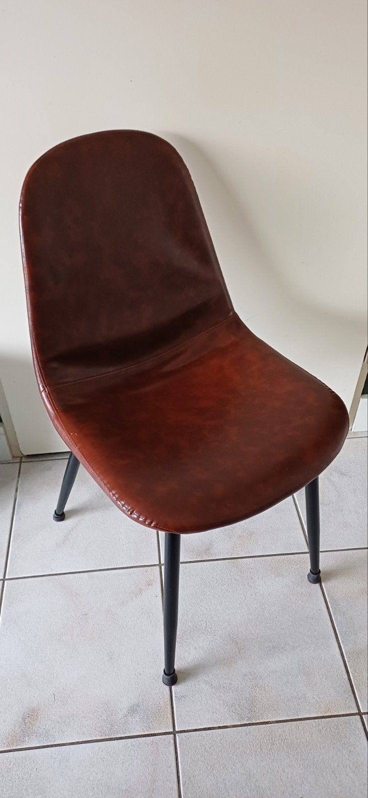 6x Eetkamerstoelen met stalen poten, Ophalen, Gebruikt, Overige kleuren, Modern
