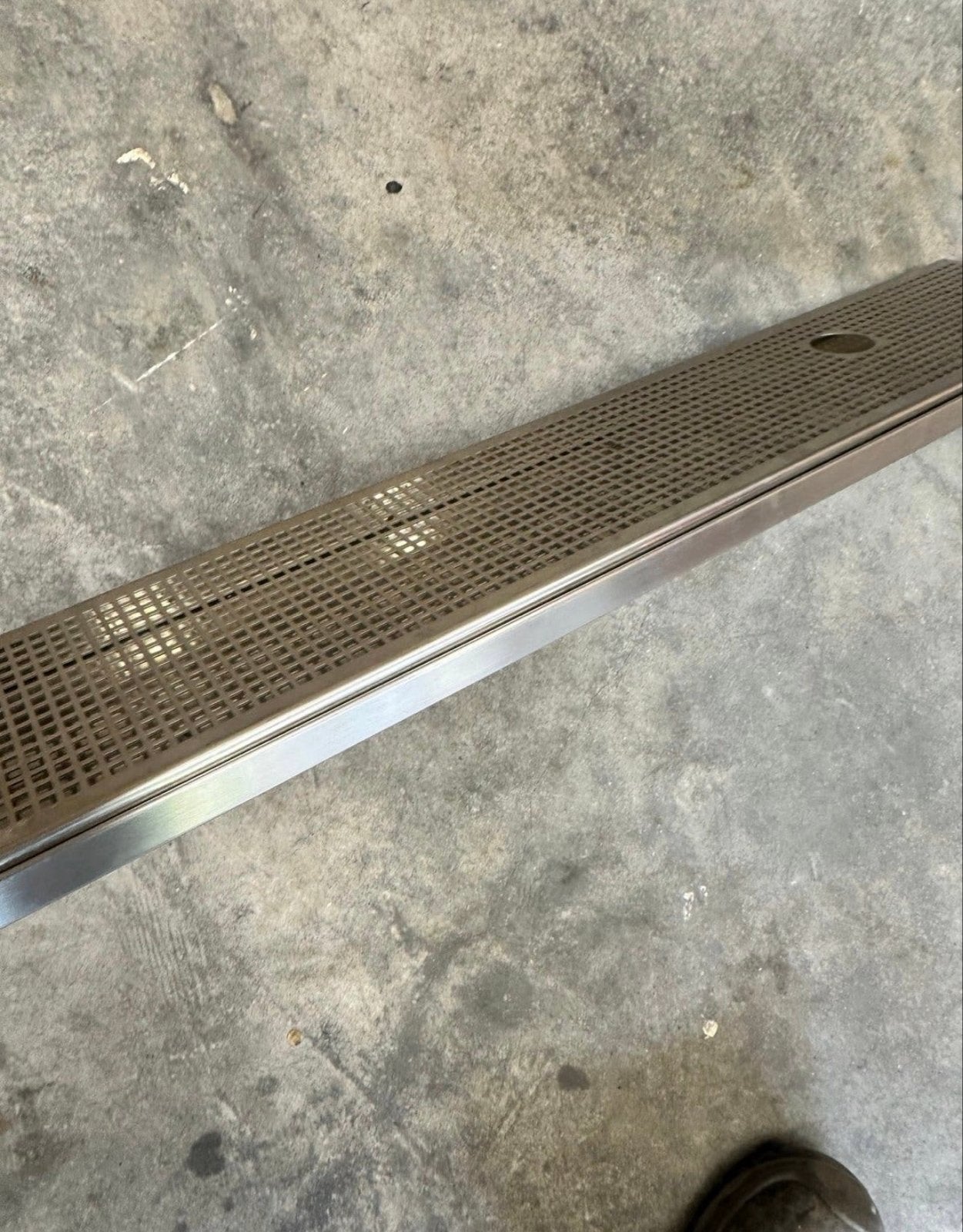 RVS Lekbak voor Tapinstallatie - 87x14 cm, Ophalen, Gebruikt