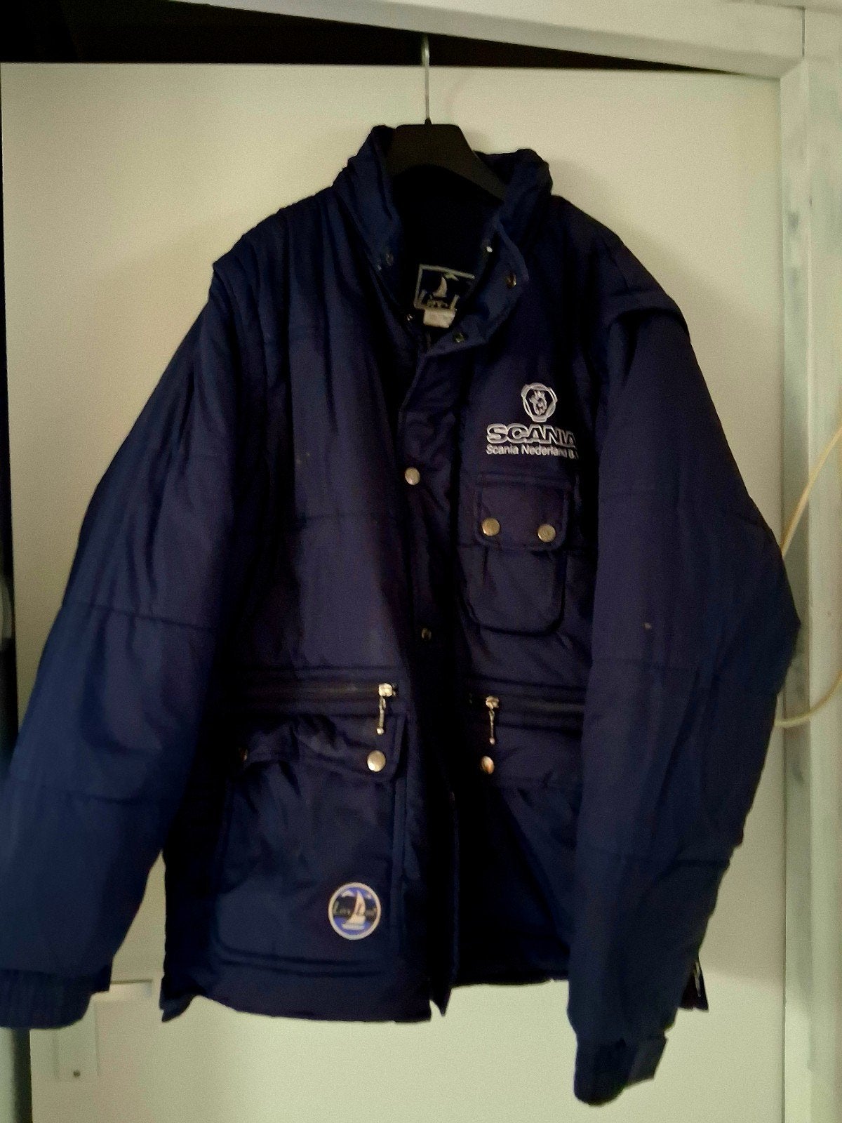 stoere winterjas Scania xxl, Ophalen of Verzenden, Zo goed als nieuw, Overige maten, Blauw