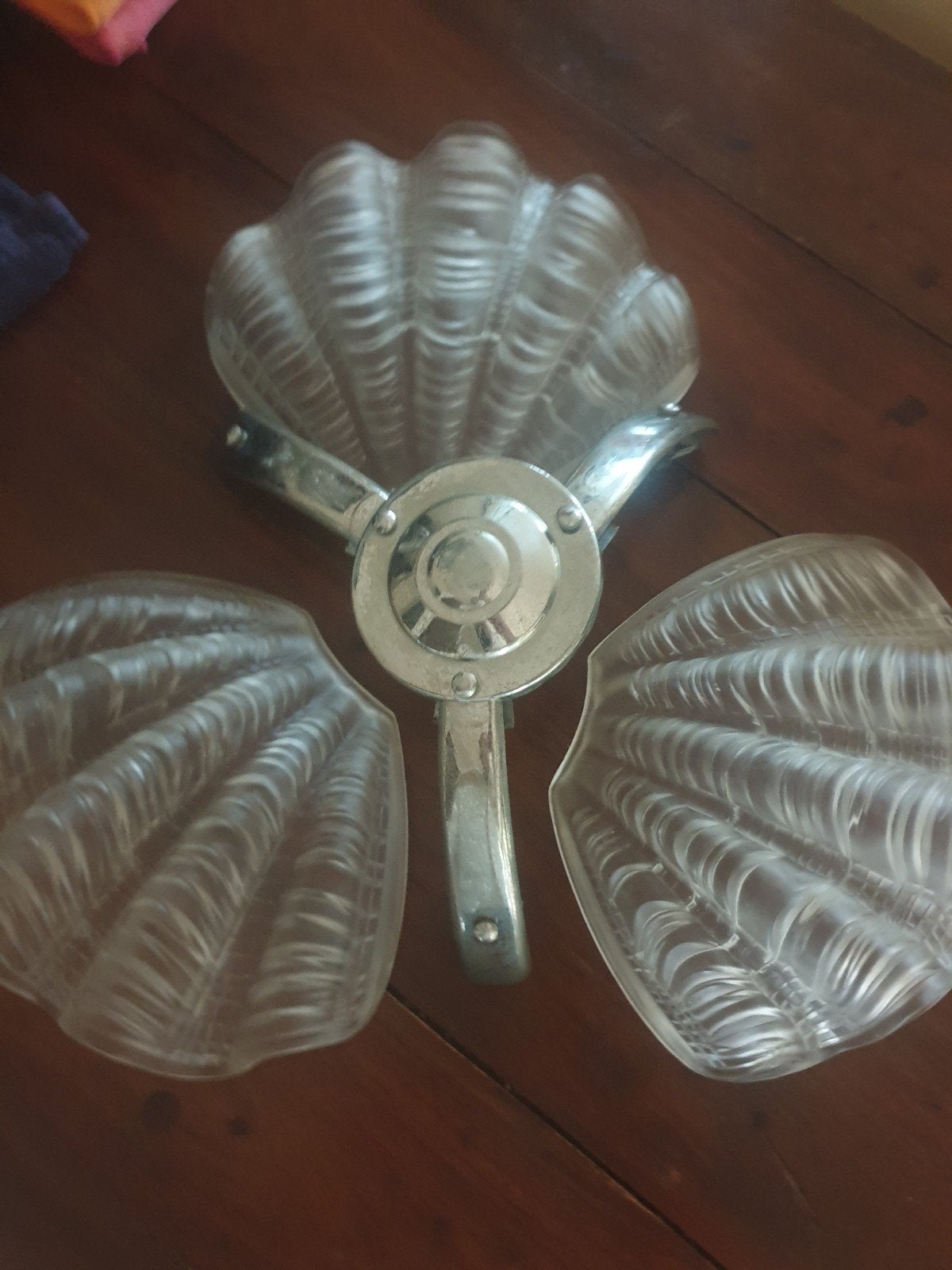 schelpenlamp vintage, Ophalen of Verzenden