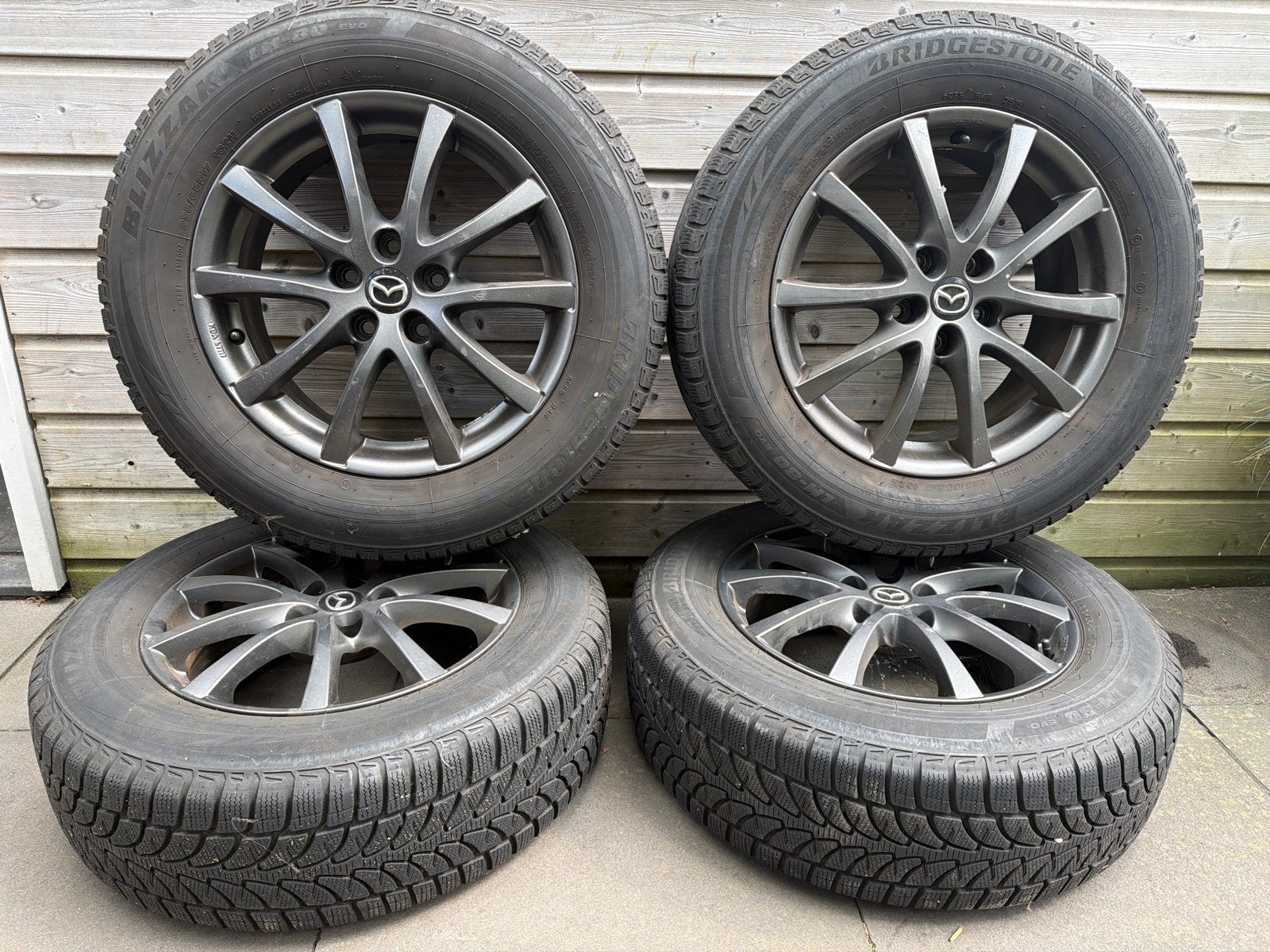 Set lichtmetalen velgen voor Mazda CX-5 17 inch antraciet, Ophalen, Gebruikt, Banden en Velgen, 17 inch