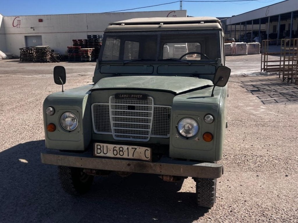 Land Rover 88, bouwjaar 1976, 100% roestvrij en rijklaar, Land Rover, Zwart, Bedrijf, Vierwielaandrijving